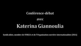 Katerina Giannoulia - SYRIZA face à l'UE